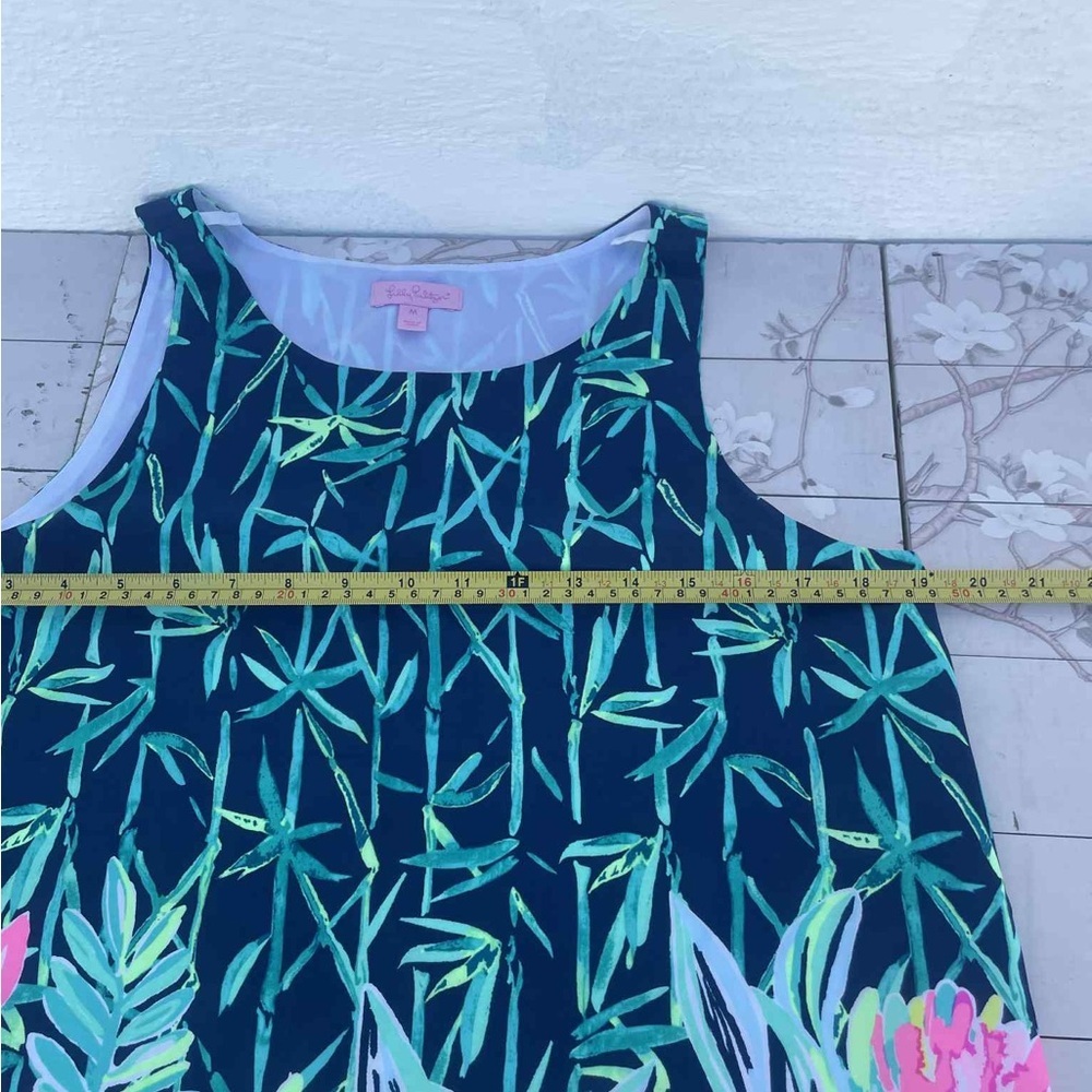 Lilly Pulitzer Vibrant Floral Dress with Pink and Green - Picture 4 of 7